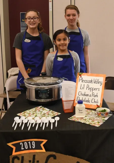 The Lil Peppers of the Pleasants Valley 4-H Club, Vacaville, prepared