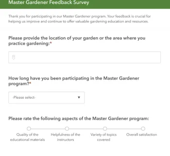 Master Gardener Survey 3