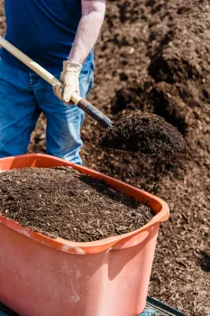 tub of compost